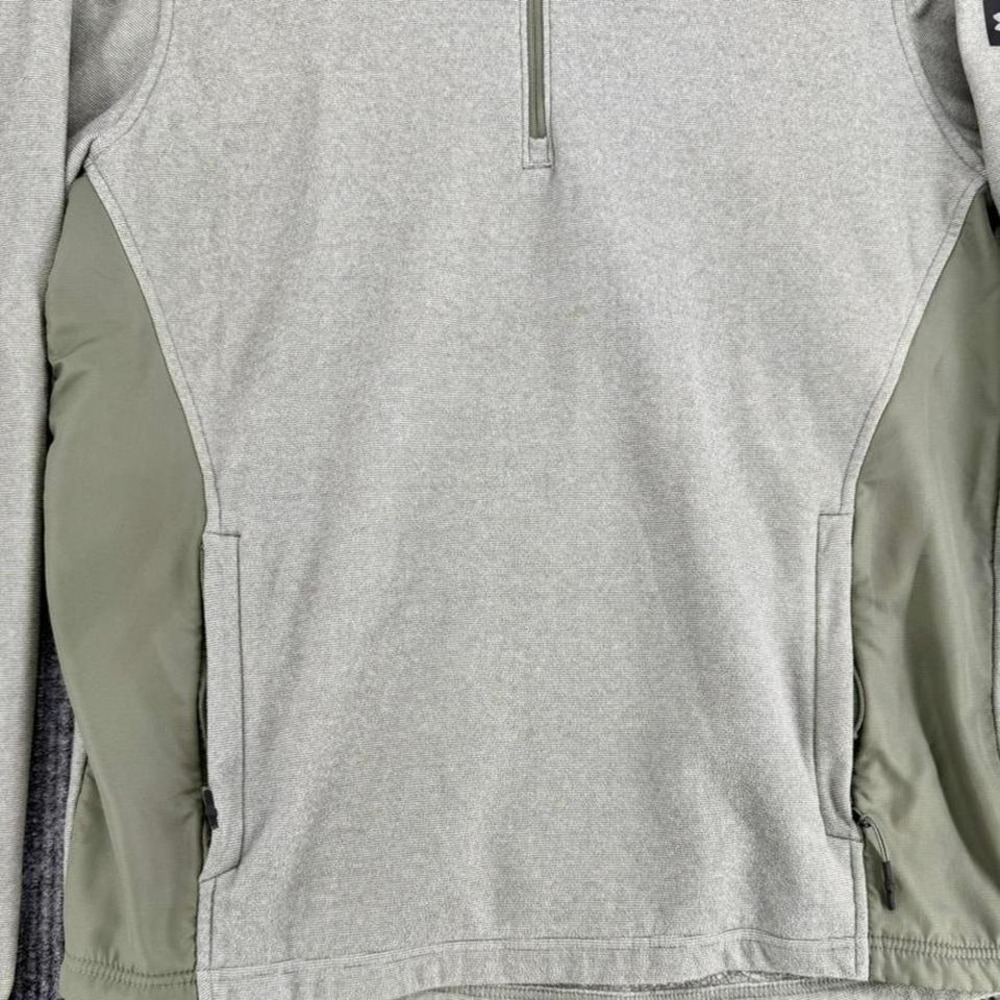 under armour coldgear 1/4 zip pullover men's large green fleece gorpcore outdoor - Picture 5 of 8